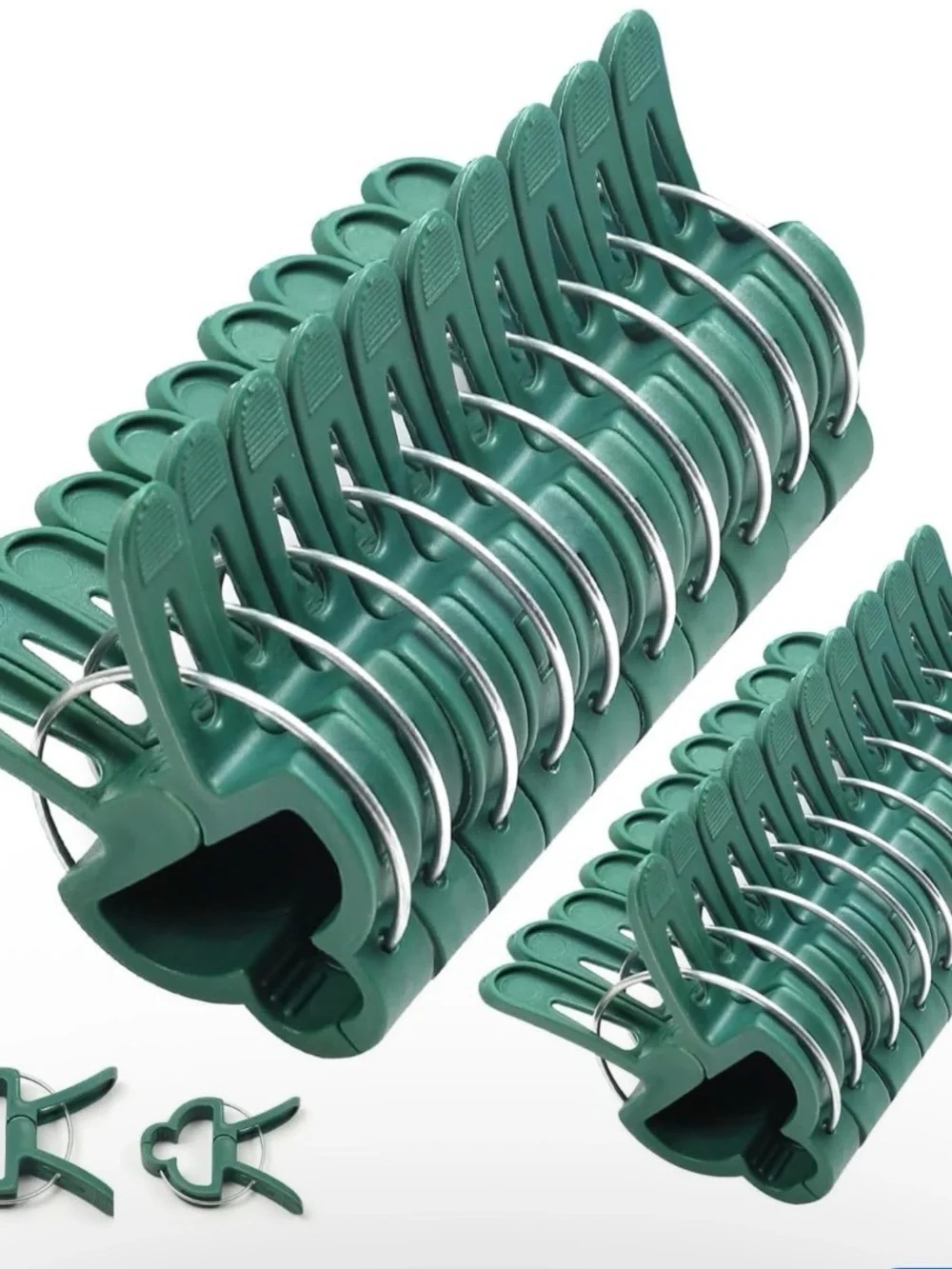 80 plant support clips of 2 different sizes